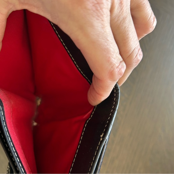 Dooney & Bourke Vintage Circa 1975 Collection Black/Gray Canvas Compact Wallet - Picture 14 of 14